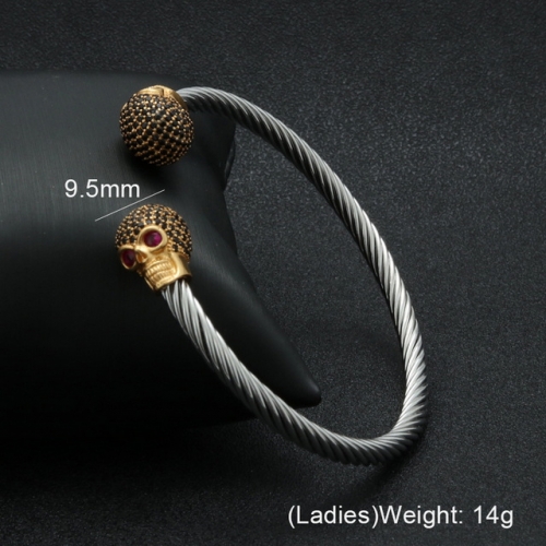 BC Jewelry Wholesale Jewelry Steel Cable Bangles NO.#SJ6BGL21012