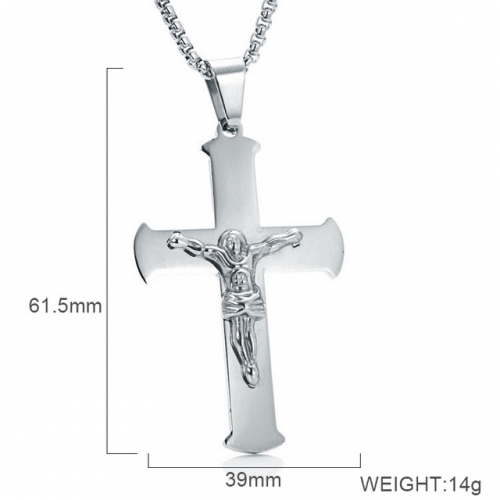 BC Wholesale Stainless Steel Jewelry Jesus Pendants Without Chain NO.#SJ6PS232086