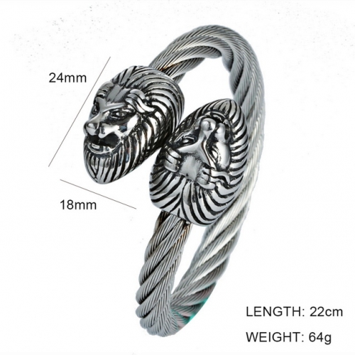 BC Jewelry Wholesale Jewelry Steel Cable Bangles NO.#SJ6BS190213