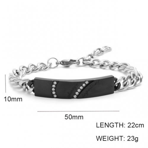 Wholesale Stainless Steel Jewelry ID Bracelets NO.#SJ6BBM215039
