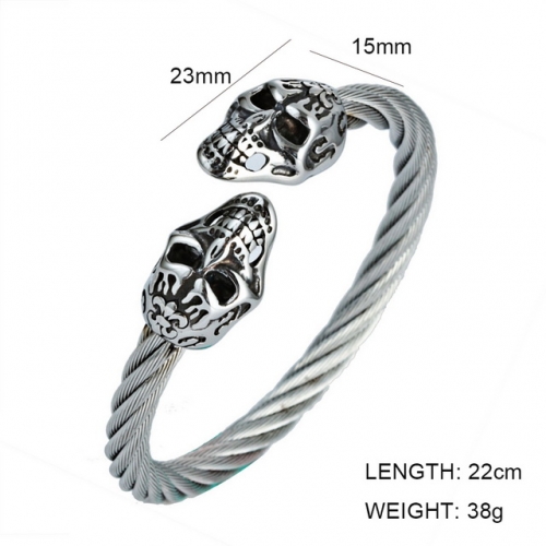 BC Jewelry Wholesale Jewelry Steel Cable Bangles NO.#SJ6BS190160