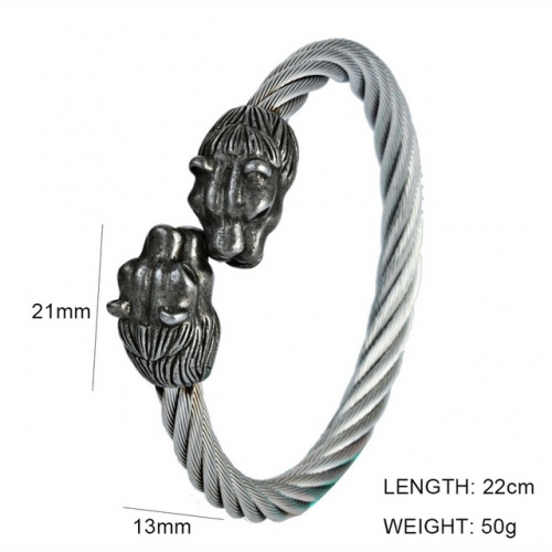 BC Jewelry Wholesale Jewelry Steel Cable Bangles NO.#SJ6BS190215