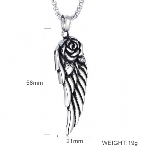 BC Wholesale Stainless Steel 316L Jewelry Feather Pendants Without Chain NO.#SJ6PS243795