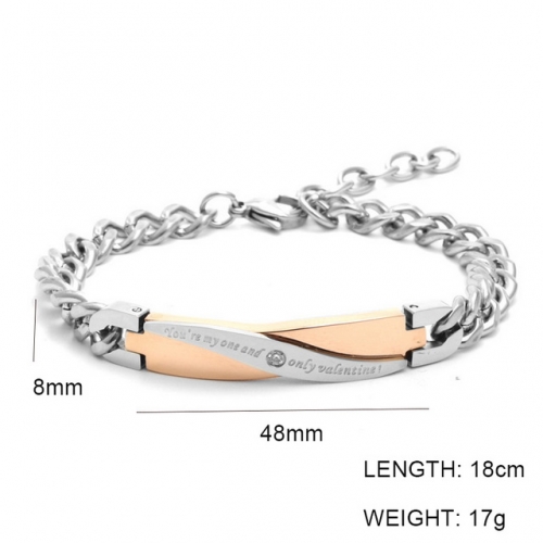 Wholesale Stainless Steel Jewelry ID Bracelets NO.#SJ6BRL215011