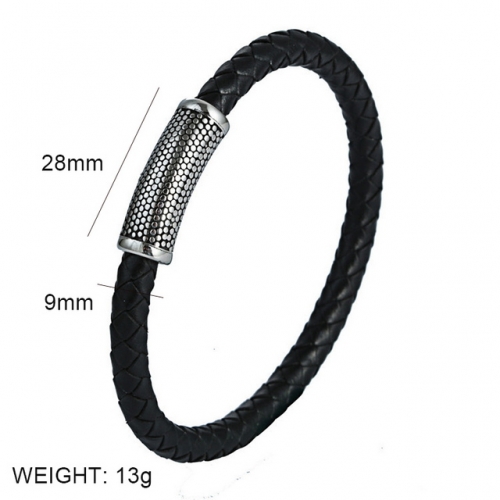 BC Wholesale Jewelry Popular Leather Bracelet NO.#SJ6BB190001