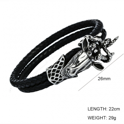 BC Wholesale Jewelry Animal Shape Leather Bracelet NO.#SJ6BB190139