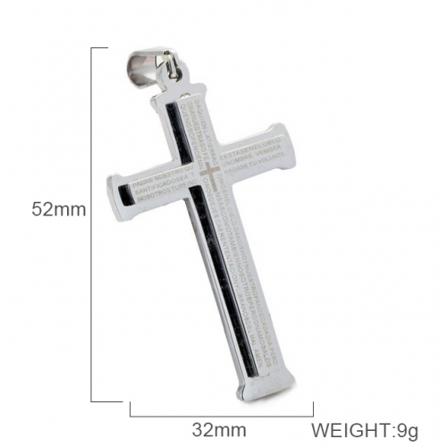 BC Wholesale Stainless Steel 316L Scripture Series Pendants Without Chain NO.#SJ6PS231873