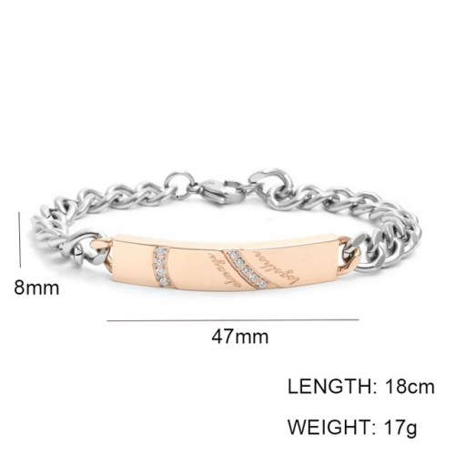 Wholesale Stainless Steel Jewelry ID Bracelets NO.#SJ6BRL215039