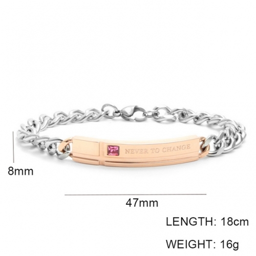 Wholesale Stainless Steel Jewelry ID Bracelets NO.#SJ6BRL215040