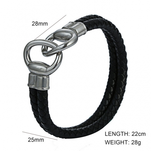 BC Wholesale Jewelry Popular Leather Bracelet NO.#SJ6BB190222