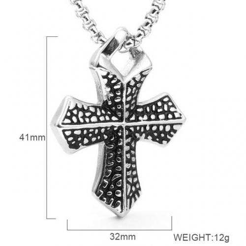 BC Wholesale Stainless Steel 316L Cross Pendant Without Chain NO.#SJ6PS250052