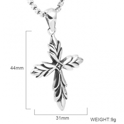 BC Wholesale Stainless Steel 316L Cross Pendant Without Chain NO.#SJ6PS250047