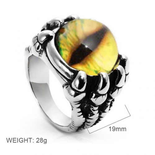 BC Wholesale Jewelry Stainless Steel 316L Evil Eye Rings NO.#SJ6RSY24007