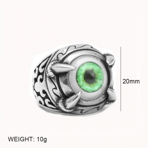 BC Wholesale Jewelry Stainless Steel 316L Evil Eye Rings NO.#SJ6RSQ213002