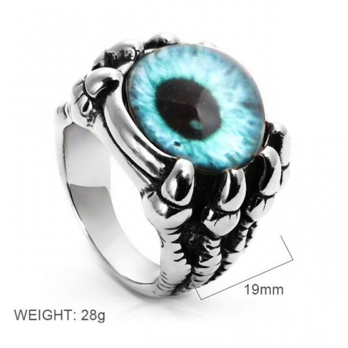BC Wholesale Jewelry Stainless Steel 316L Evil Eye Rings NO.#SJ6RSL24007