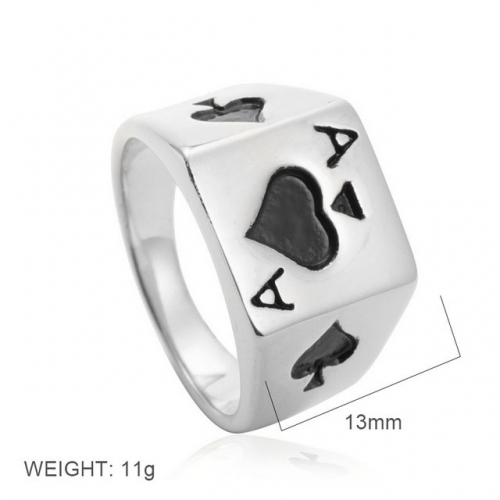 BC Wholesale Jewelry Stainless Steel 316L Font Rings NO.#SJ6RS24046