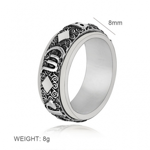 Wholesale Stainless Steel 316L Multifunction Rotatable Rings NO.#SJ6RSZ243860