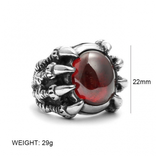BC Wholesale Jewelry Stainless Steel 316L Evil Eye Rings NO.#SJ6RSR213002