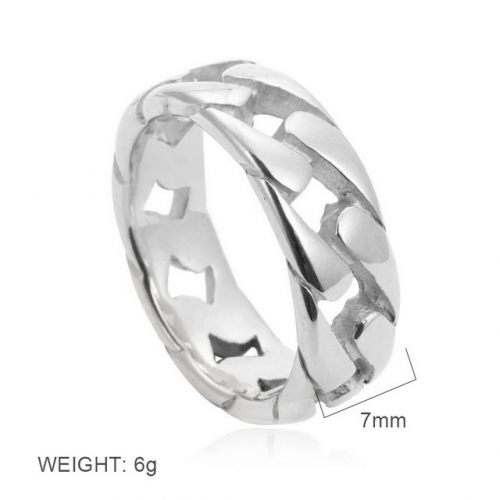 BC Wholesale Stainless Steel 316L Jewelry Hollow Rings NO.#SJ6RSM24047