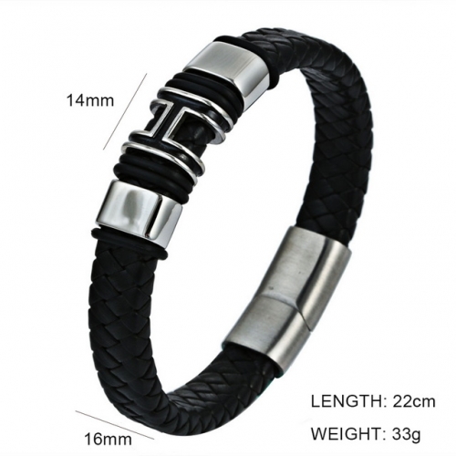 BC Wholesale Jewelry Fashion Leather Bracelet NO.#SJ6BB190305