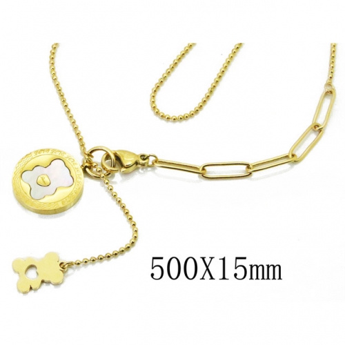 BC Wholesale Stainless Steel 316L Fashion Jewelry Necklace NO.#BC09N1093P5