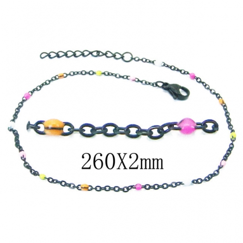 Wholesale Stainless Steel 316L Fashion Anklets NO.#BC70B0613JE