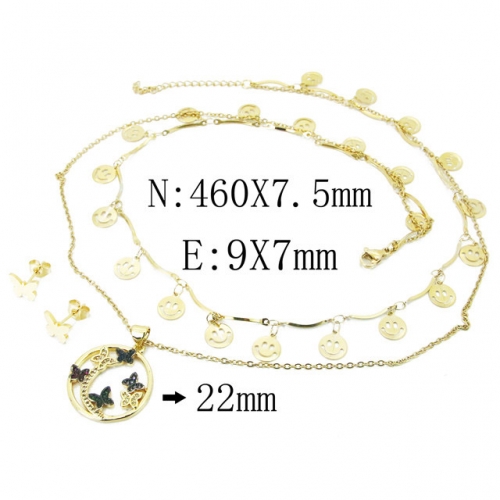 BC Wholesale Stainless Steel 316L Fashion Jewelry Sets NO.#BC12S0957HIW