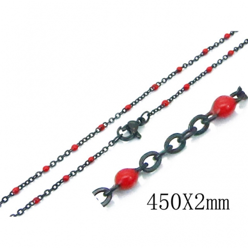 Wholesale Stainless Steel 316L Chains Necklace NO.#BC70N0532KB