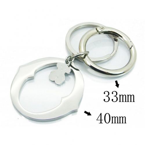 BC Wholesale Stainless Steel 316L Keychain NO.#BC90A0106HLD