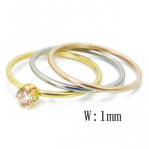 BC Jewelry Wholesale Stainless Steel 316L Jewelry Stack Ring Set NO.#BC15R1514NV