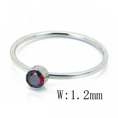 BC Jewelry Wholesale Stainless Steel 316L Small CZ Rings NO.#BC15R1499JJB