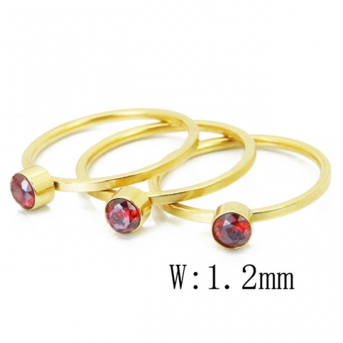 BC Jewelry Wholesale Stainless Steel 316L Jewelry Stack Ring Set NO.#BC15R1524HHK