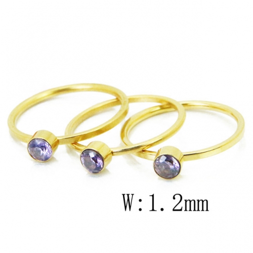 BC Jewelry Wholesale Stainless Steel 316L Jewelry Stack Ring Set NO.#BC15R1528HHK