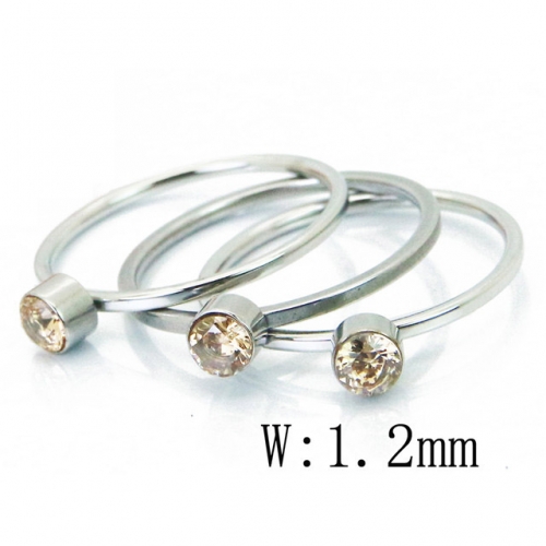BC Jewelry Wholesale Stainless Steel 316L Jewelry Stack Ring Set NO.#BC15R1521PPX