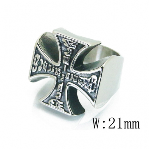 BC Jewelry Stainless Steel 316L Religion Rings NO.#BC22R0930HIE