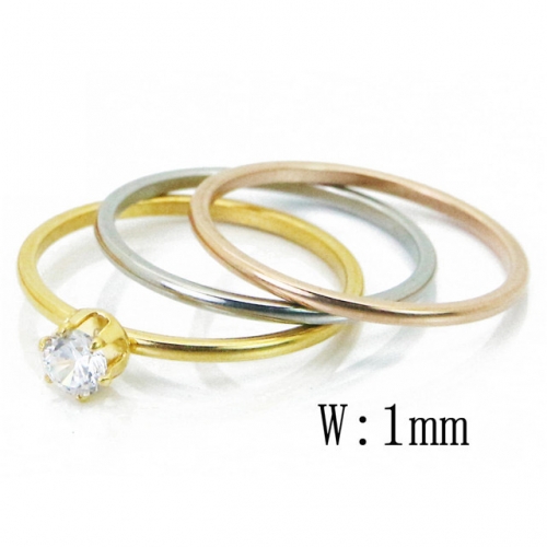 BC Jewelry Wholesale Stainless Steel 316L Jewelry Stack Ring Set NO.#BC15R1512NQ