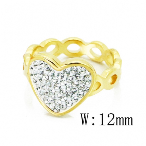 BC Jewelry Wholesale Stainless Steel 316L Lover Rings NO.#BCBC19R0750HSS