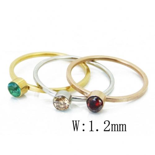 BC Jewelry Wholesale Stainless Steel 316L Jewelry Stack Ring Set NO.#BC15R1543HWP