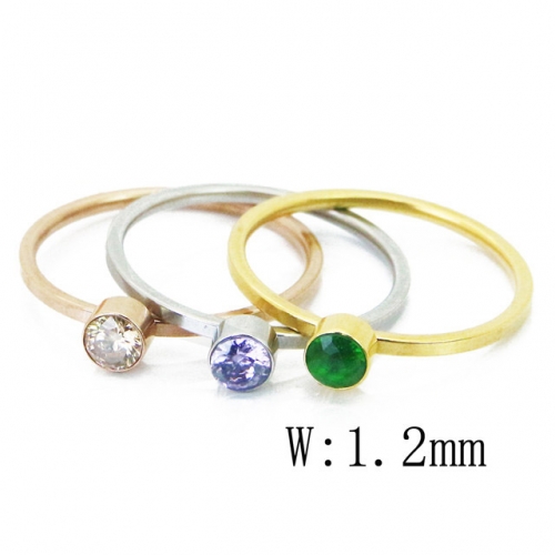 BC Jewelry Wholesale Stainless Steel 316L Jewelry Stack Ring Set NO.#BC15R1536HZP