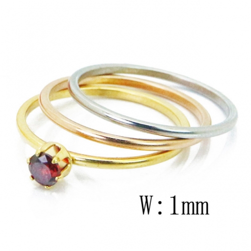 BC Jewelry Wholesale Stainless Steel 316L Jewelry Stack Ring Set NO.#BC15R1516NA