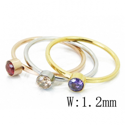 BC Jewelry Wholesale Stainless Steel 316L Jewelry Stack Ring Set NO.#BC15R1537HQP