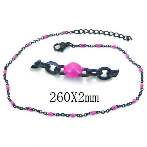 BC Wholesale Stainless Steel 316L Fashion Anklets NO.#BC70B0626ILB