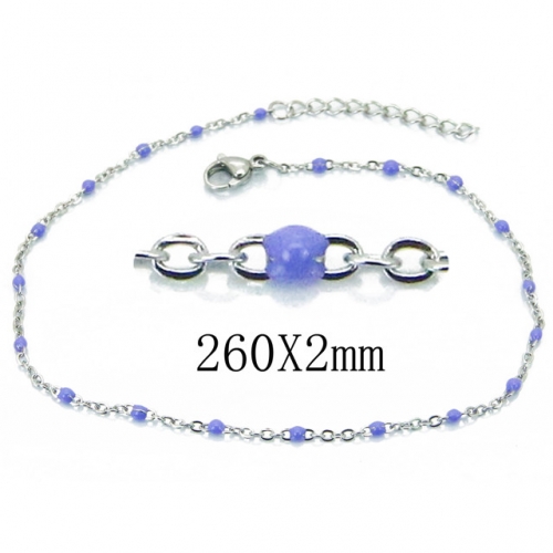 BC Wholesale Stainless Steel 316L Fashion Anklets NO.#BC70B0635IG