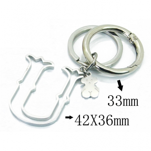 BC Wholesale Stainless Steel 316L Keychain NO.#BC90A0115HLD