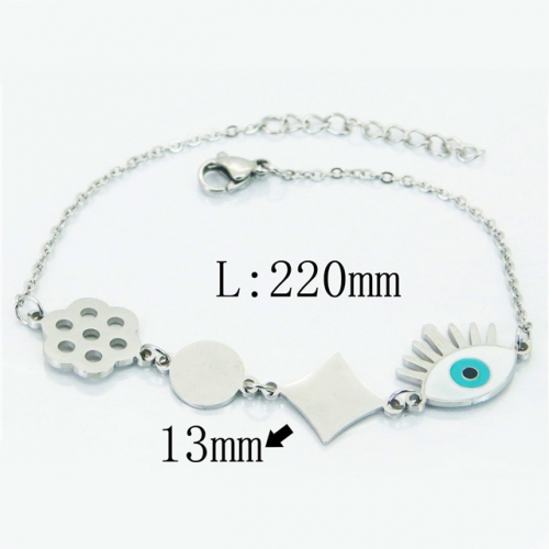 BC Wholesale Jewelry Stainless Steel 316L Religion Bracelet NO.#BC25B0234HBB