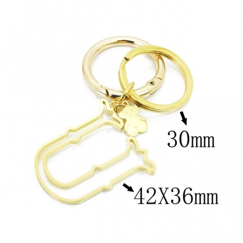 BC Wholesale Stainless Steel 316L Keychain NO.#BC90A0116HNR