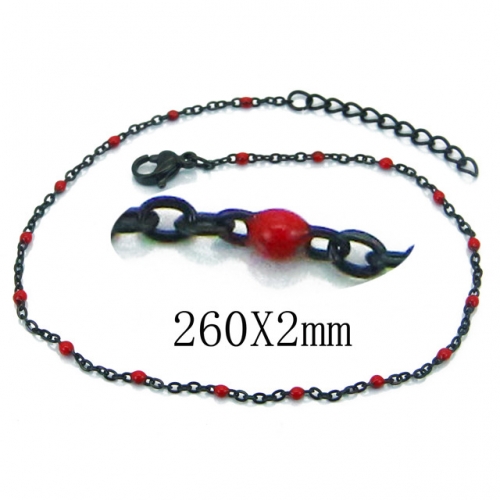 BC Wholesale Stainless Steel 316L Fashion Anklets NO.#BC70B0623ILX
