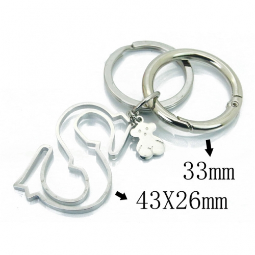 BC Wholesale Stainless Steel 316L Keychain NO.#BC90A0117HLW