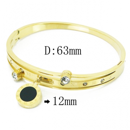 BC Wholesale 316L Stainless Steel Jewelry Bangle NO.#BC09B1098HLS