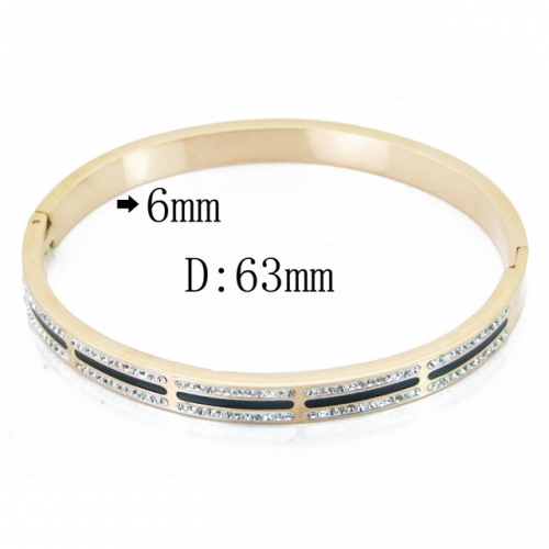 BC Wholesale 316L Stainless Steel Jewelry Bangle NO.#BC09B1105HLZ